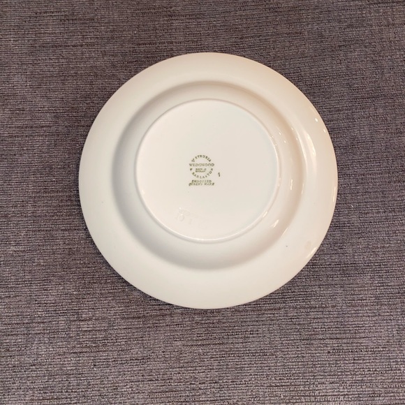 Vintage Wedgwood Queensware Ashtray Trinket Dish White Blue Grape Leaf Design - Picture 3 of 5